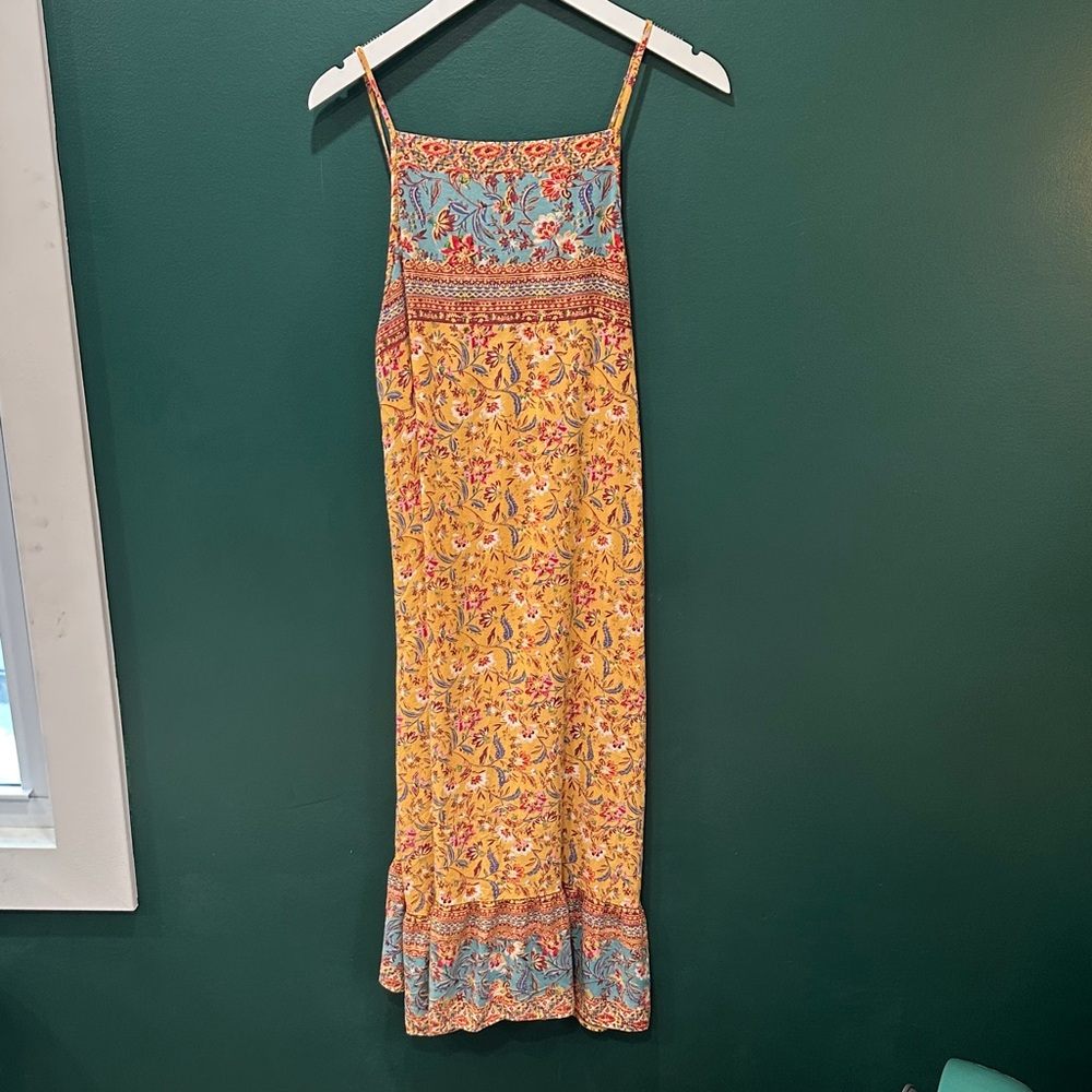 Urban Outfitters Yellow Floral Maxi Dress